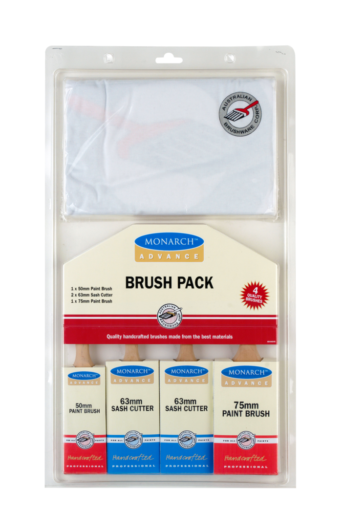 T-shirt Pack - 50 & 75mm Wall Brush - 2 x 63mm Sash Brush