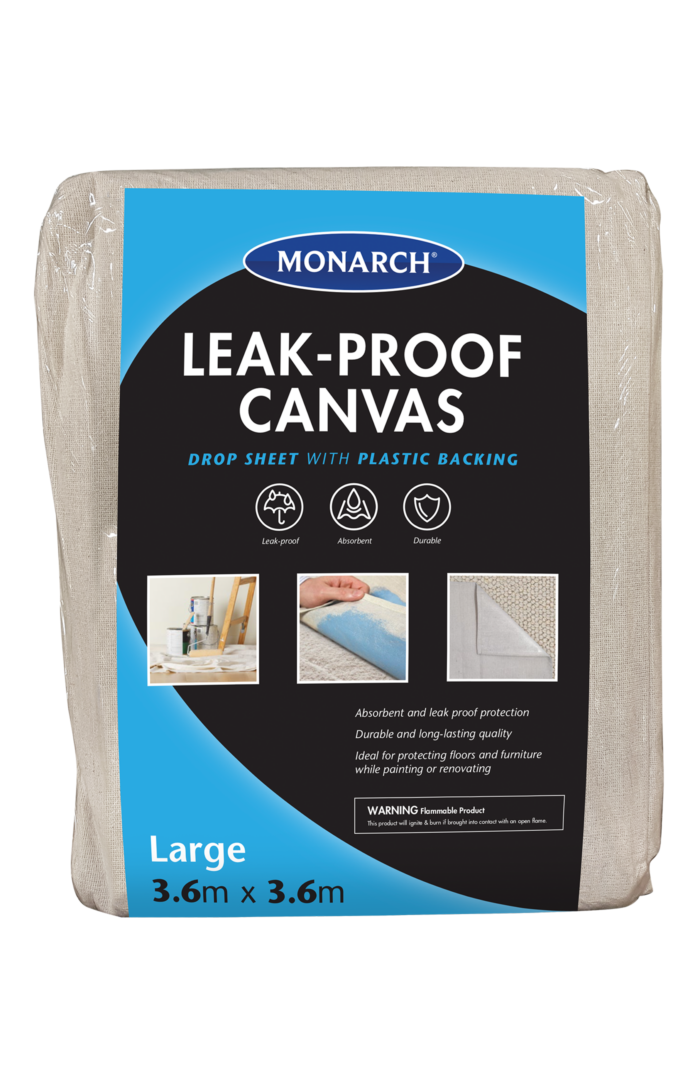 Large Leak Proof Canvas Drop Sheet - 3.6m x 3.6m