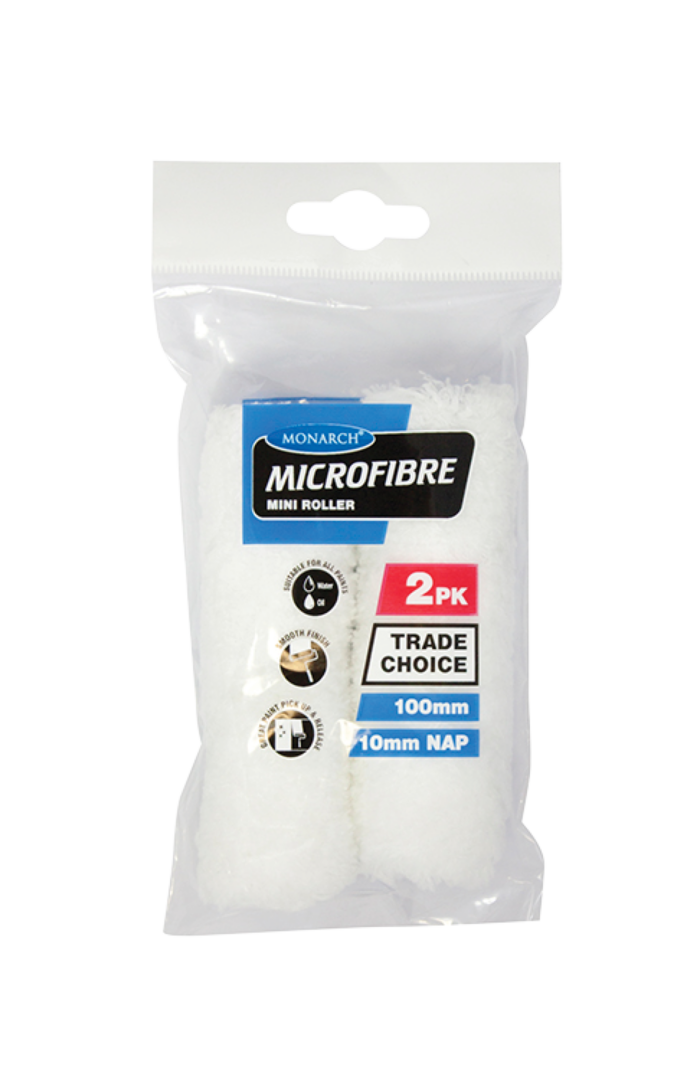 Microfibre Mini Rollers - 10mm Nap - 2PK