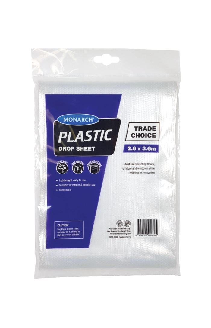 Clear Plastic Drop Sheet