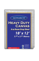 8oz Heavy Duty Canvas Room Drop Sheet - 18' x 12'