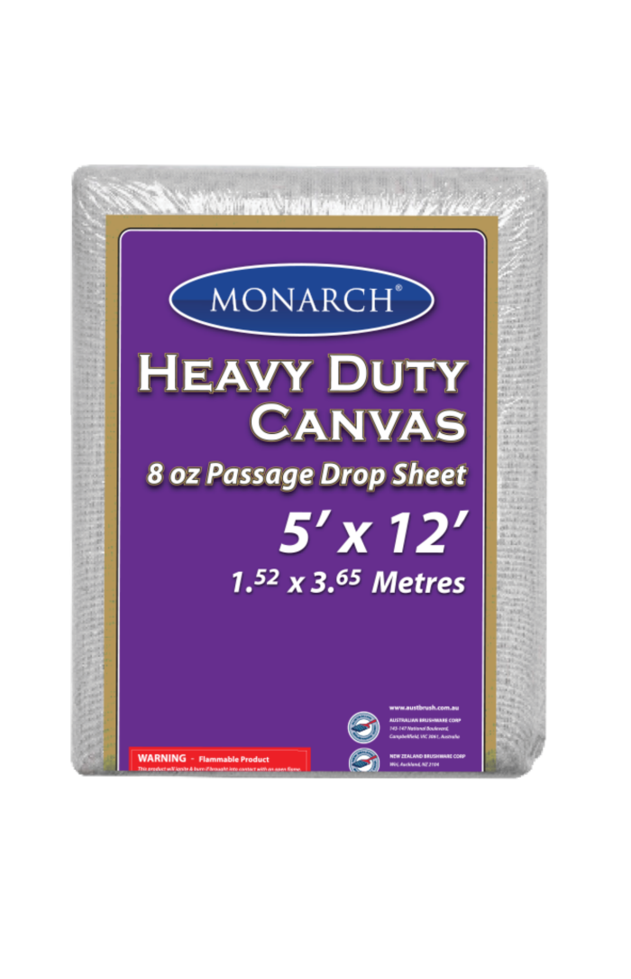 8oz Heavy Duty Canvas Passage Drop Sheet - 5' x 12'