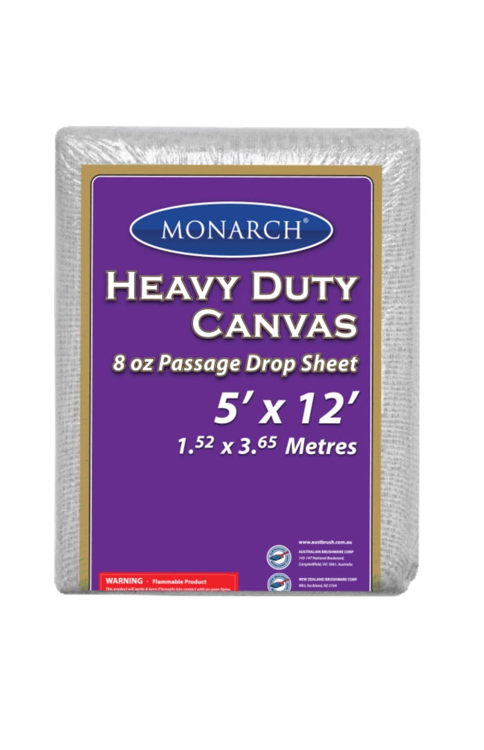 8oz Heavy Duty Canvas Passage Drop Sheet - 5' x 12'