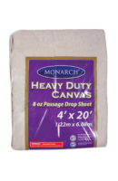 8oz Heavy Duty Canvas Passage Drop Sheet - 4' x 20'