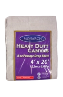 8oz Heavy Duty Canvas Passage Drop Sheet - 4' x 20'