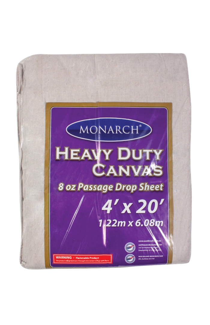 8oz Heavy Duty Canvas Passage Drop Sheet - 4' x 20'