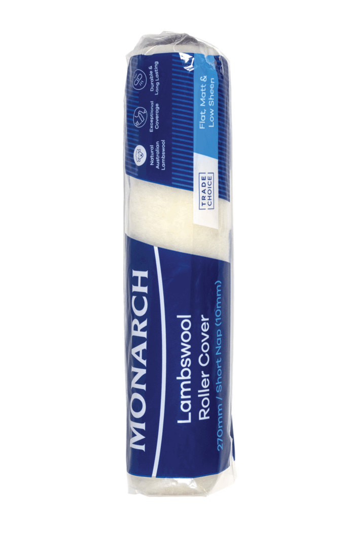 MONARCH Lambswool Roller Cover 270mm/10mm Short Nap 