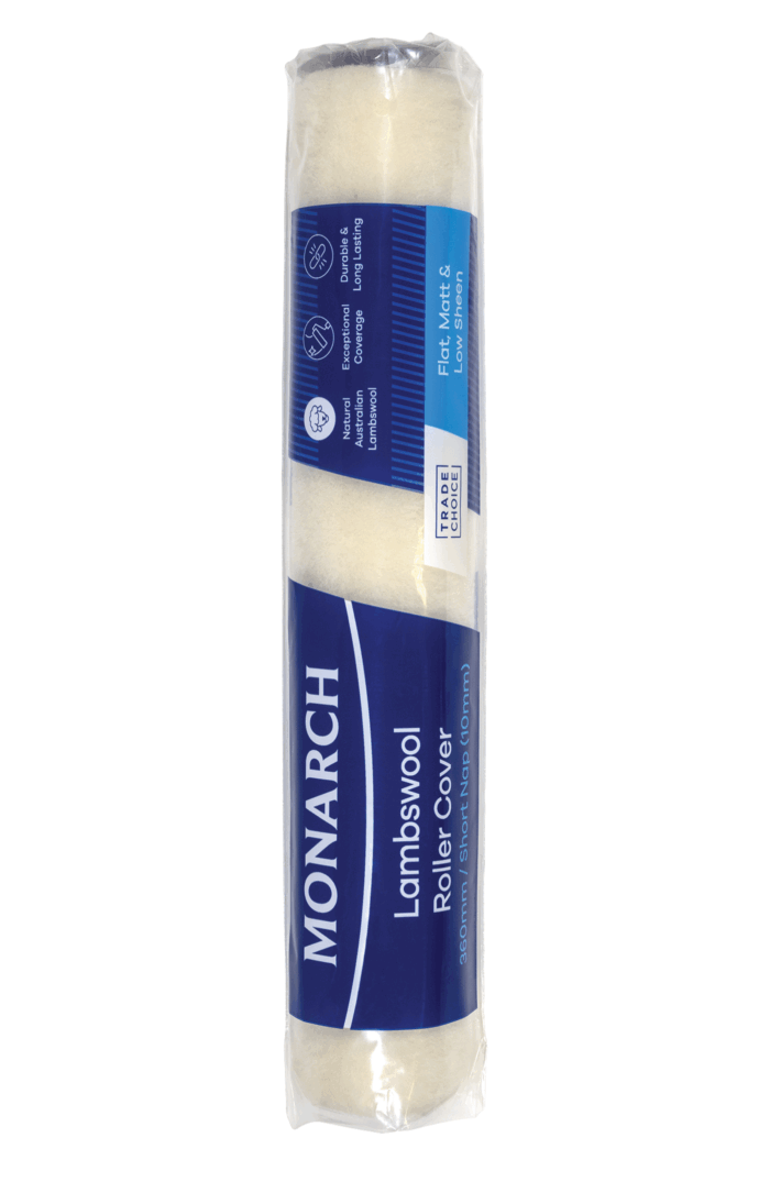 MONARCH Lambswool Roller Cover 360mm/10mm Short Nap 