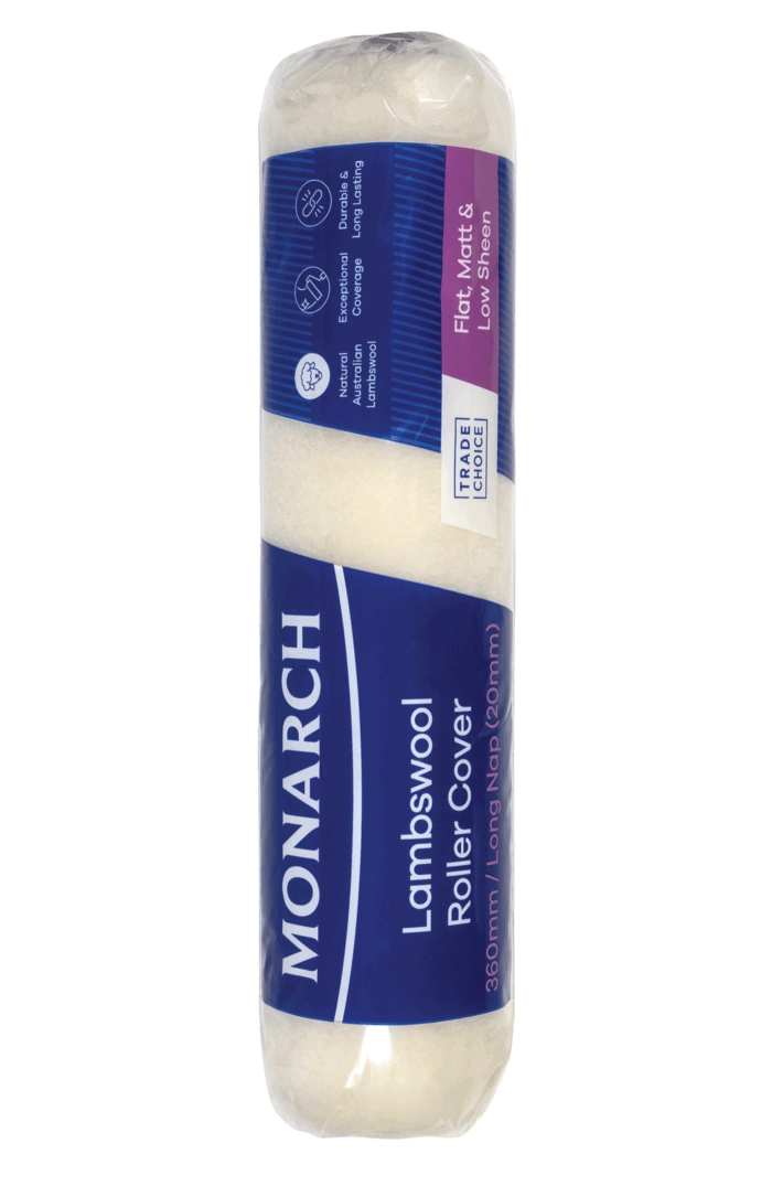 MONARCH Lambswool Roller Cover 360mm/20mm Long Nap
