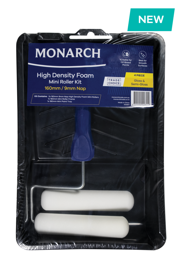 Monarch_4PCE_9mm HD Foam_Mini Roller Kit_160mm