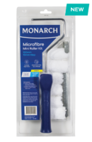 Monarch 100mm Microfibre Mini Roller Kit with Grid - 10mm - 8PCE