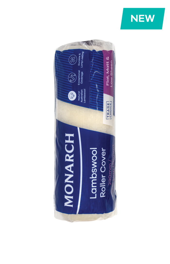 MONARCH Lambswool Roller Cover 230mm/20mm Long Nap