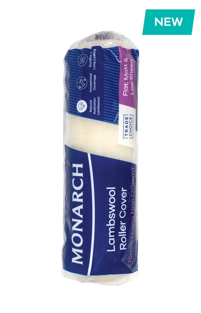 MONARCH Lambswool Roller Cover 270mm/20mm Long Nap