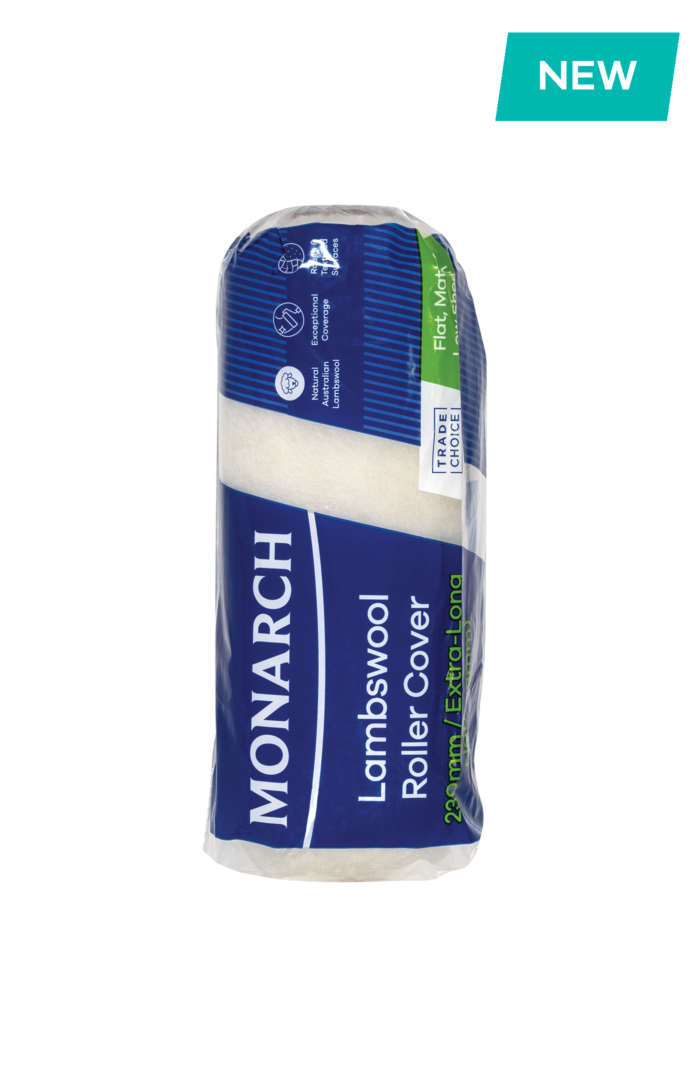 MONARCH Lambswool Roller Cover 230mm/28mm Extra-Long Nap