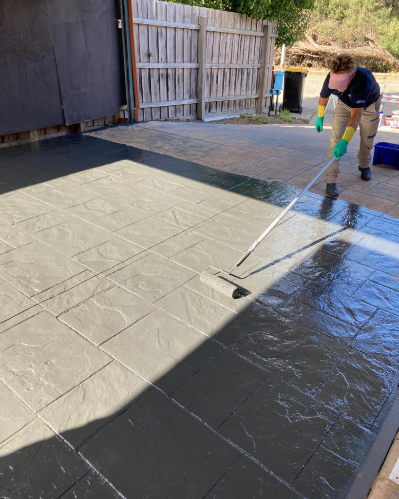 Driveway Restoration using Monarch’s Woven Polyester Roller Covers