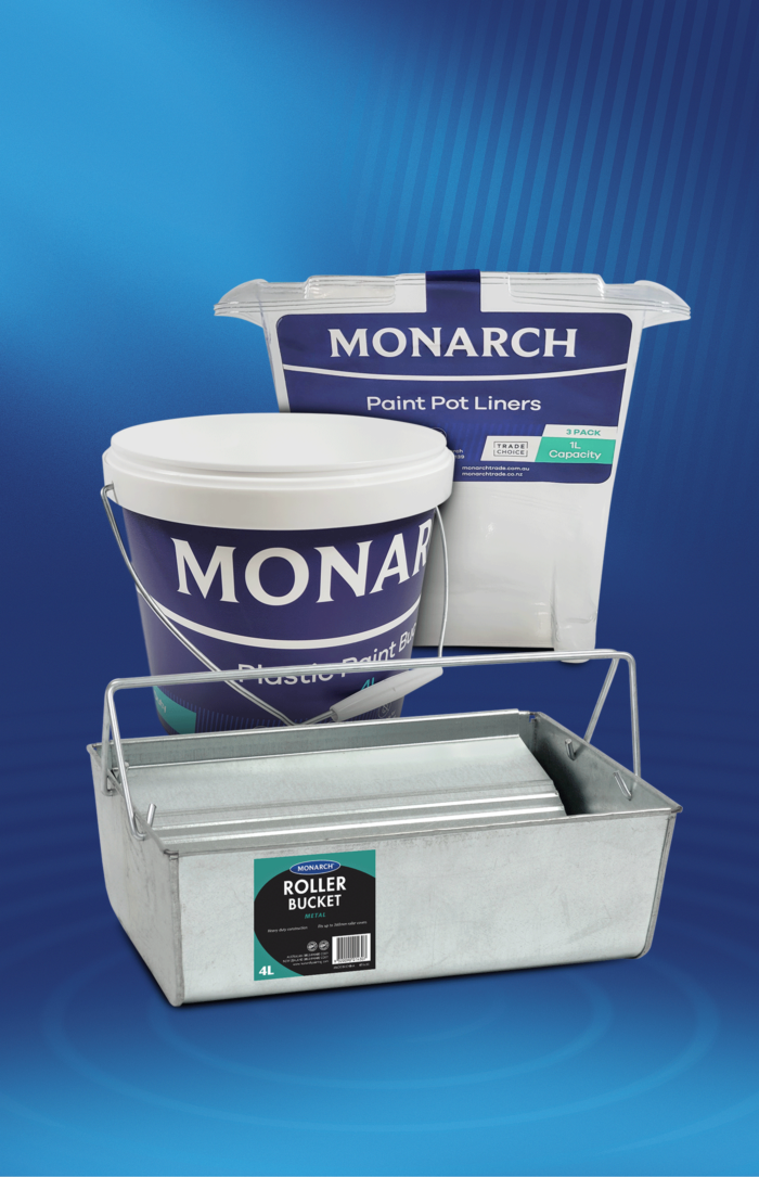 monarch painting buckets and pots