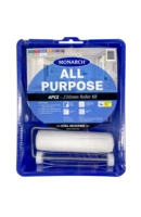 MONARCH All Purpose Roller Kits - 4PCE The Monarch All Purpose Roller Kits range features a premium quality, ultra microfibre 9mm nap roller cover. The ultimate all-rounder, the kits are ideal for painting all interior surfaces and will provide a quality smooth and even paint finish. Each kit includes: 1 x Ultra Microfibre Roller Cover - 9mm nap 1 x Soft Grip Roller Frame 1 x Roller Tray 1 x Tray Liner