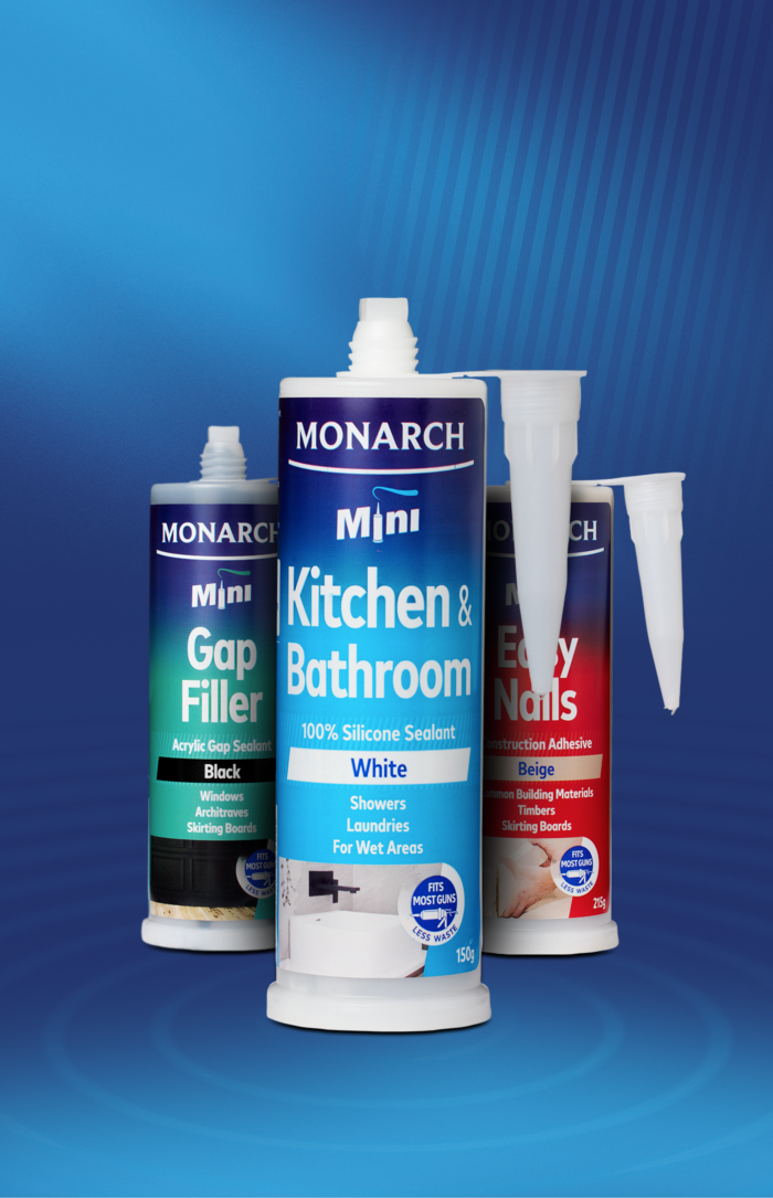 Monarch Mini Range - sealants and fillers