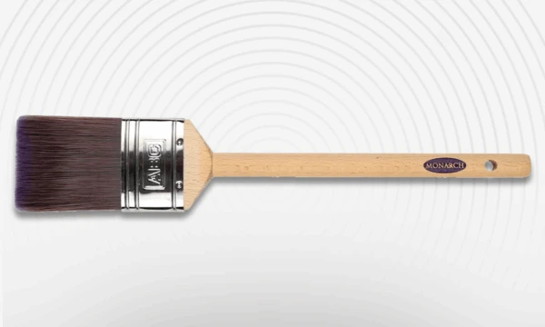 Long, pencil-style handle provides extra reach for overhead painting. Designed to be a lighter brush to hold. 